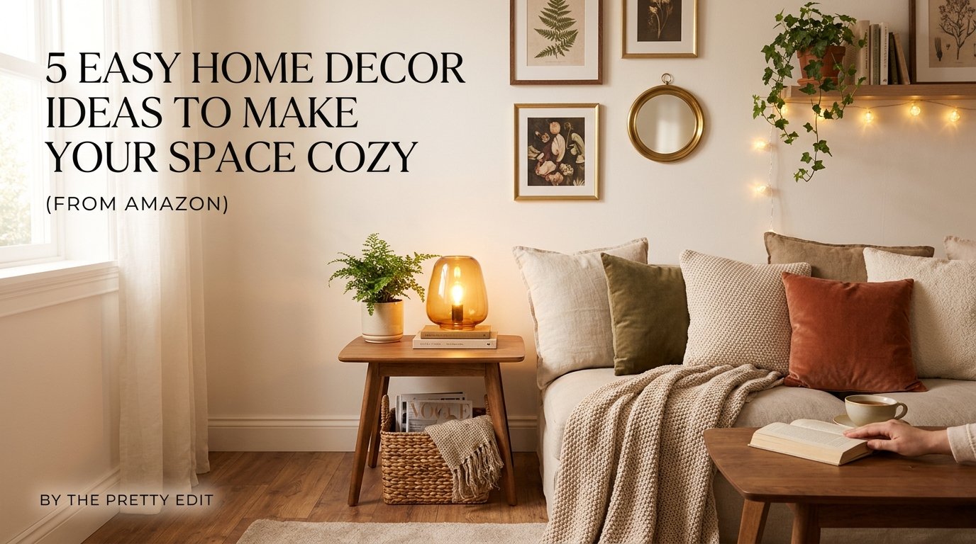 5 Easy Home Decor Ideas to Make Your Space Cozy (From Amazon)